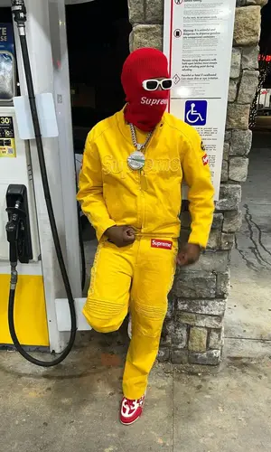 Real Boston Richey wearing Supreme hat