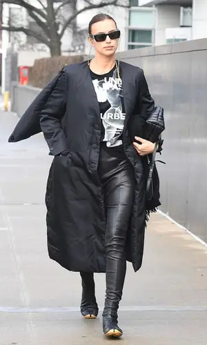 Irina Shayk wearing Burberry eyewear