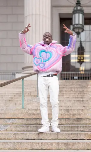 Bobby Shmurda wearing Prada belt