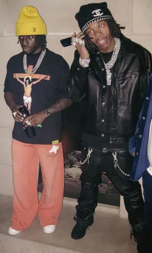Lil Baby wearing Timberland boots