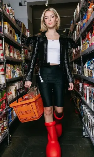 Sarah Snyder wearing MSCHF boots