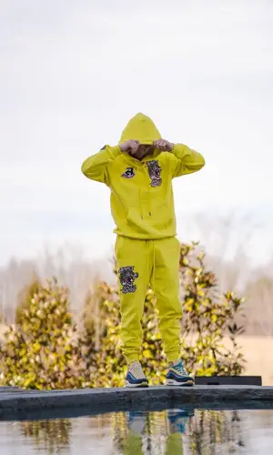 Javon Walton wearing Avirex hoody
