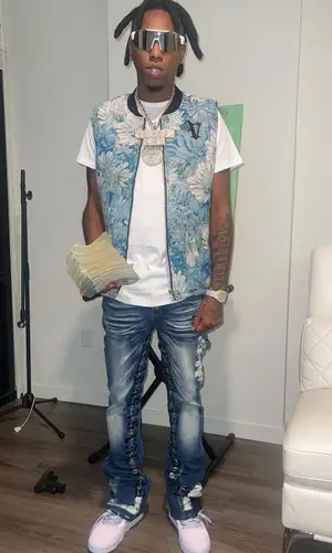 Goldenboy Countup wearing Valabasas jeans