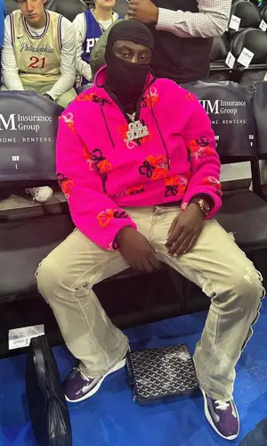 G4 Boyz Buggy wearing Goyard bag
