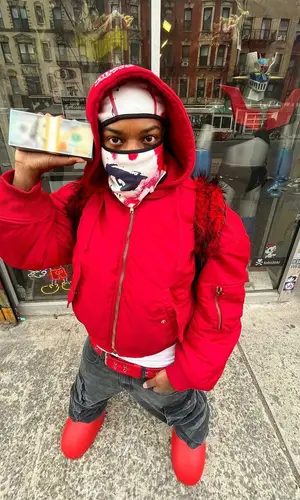 Ken Rebel wearing Aris Tatalovich belt