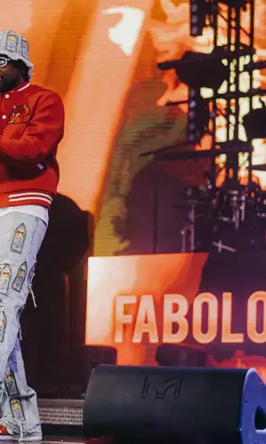 Fabolous wearing Who Decides War hat