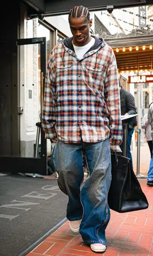 Shai’s Outfit in Balenciaga Shirt, Louis Vuitton Jeans & Rick Owens Sneakers (2023)