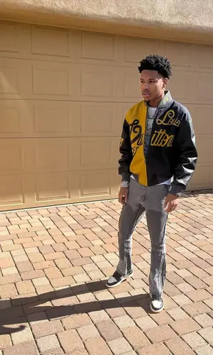 Nardo Wick wearing Gallery Dept. pants