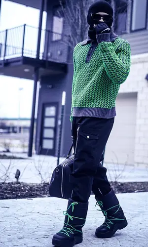 Skyy Moore wearing Bottega Veneta sweater