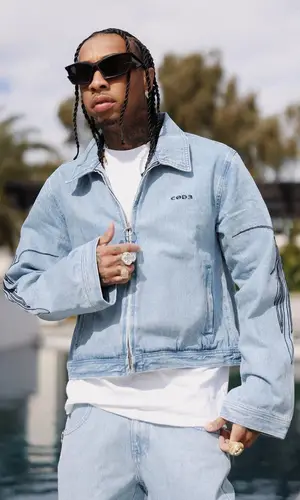 Tyga wearing Givenchy eyewear
