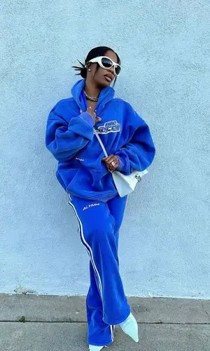 De'arra Taylor wearing All Time Hie pants