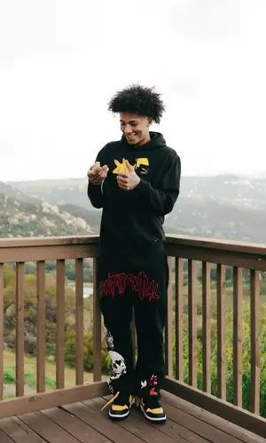 Mikey wearing Puma hoody