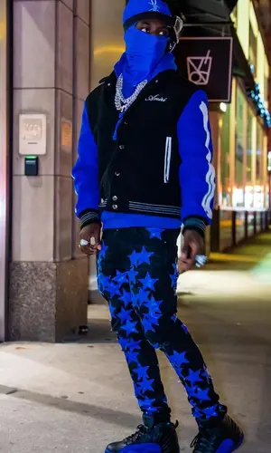 2Rare’s Outfit in Amiri Jacket, Chemist Jeans & Jordan Sneakers (2023)