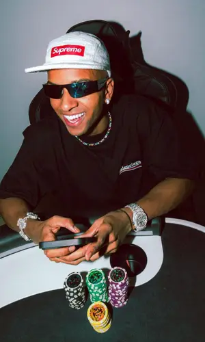 Rodrygo wearing Balenciaga eyewear