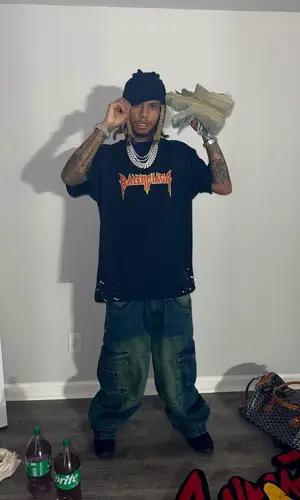 Lil Gnar wearing Timberland boots
