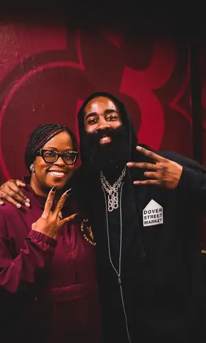 James Harden wearing Chrome Hearts hoody