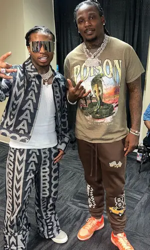 Jacquees wearing Rick Owens top