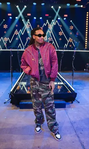 Wiz Khalifa wearing Nike sneakers