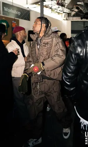 Travis Scott wearing Formy Studio pants