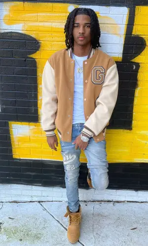 Lil Darius wearing Timberland boots