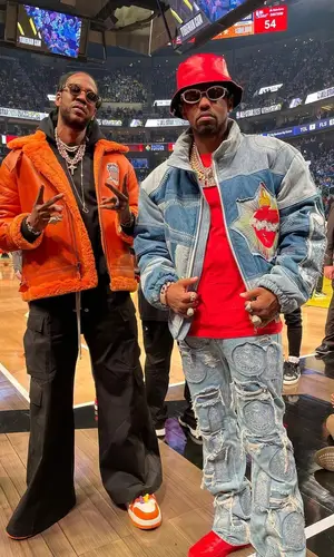 2 Chainz wearing Avirex jacket