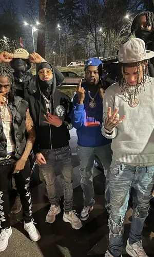 Capo Plaza wearing Chrome Hearts hoody