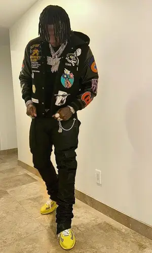 Moneybagg Yo wearing Givenchy jacket