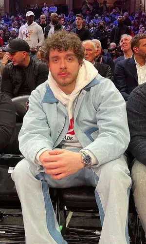 Jack Harlow’s Outfit in Nahmias Jacket & New Balance Sneakers (2023)