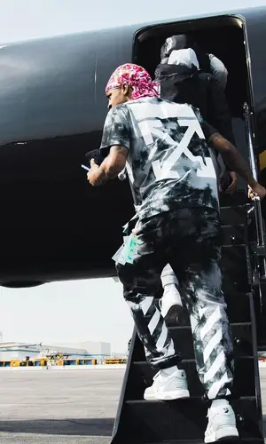Ja Morant wearing Off-White pants