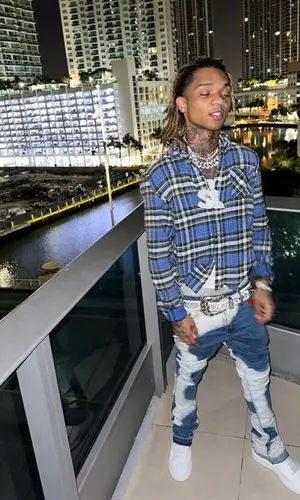 Swae Lee wearing R13 shirt