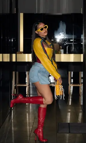 Bia wearing Jean Paul Gaultier jacket
