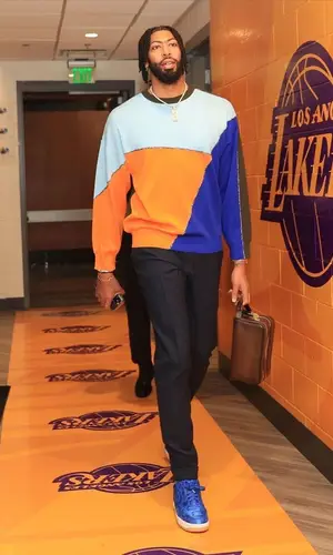 Anthony Davis wearing Loewe sweater
