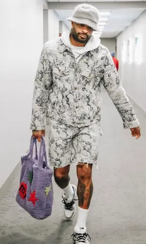PJ Tucker wearing Cactus Plant Flea Market bag