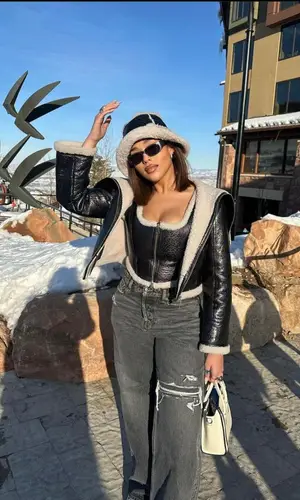 Jordyn Woods wearing Jean Paul Gaultier top