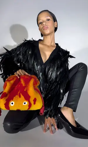 Taylor Russell wearing Loewe pants