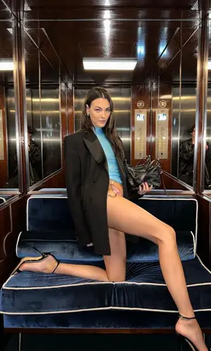 Vittoria Ceretti wearing Givenchy bag