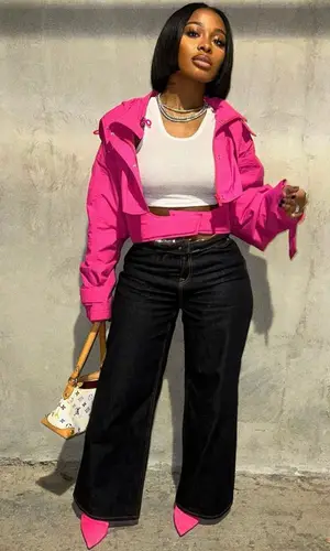Jayda Wayda wearing Evisu jeans