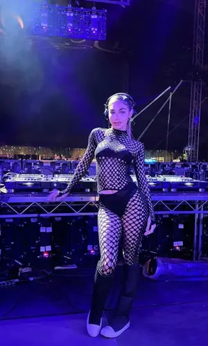 Chantel Jeffries wearing Rick Owens boots