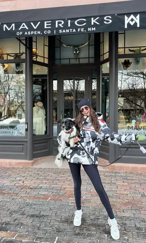 Nina Dobrev wearing Nike pants