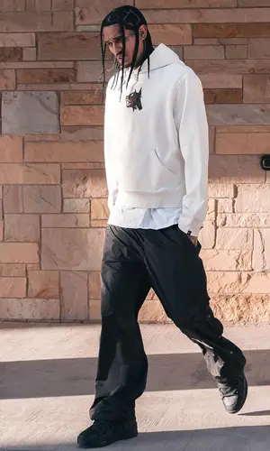 Jordan Clarkson wearing Tuff Crowd hoody