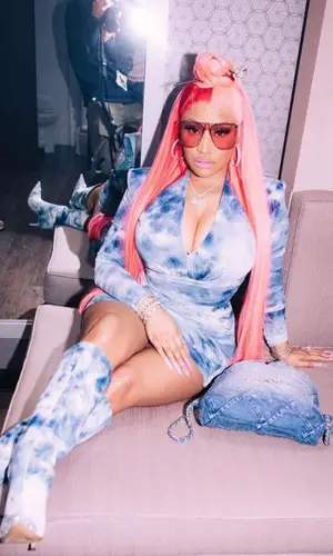 Nicki Minaj wearing Chanel bag