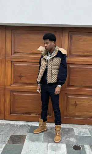 Nardo Wick wearing Gucci jacket