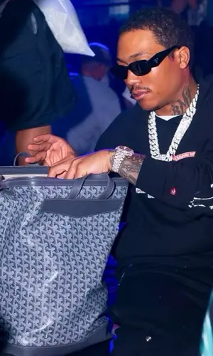 Lil Meech wearing Chrome Hearts hoody