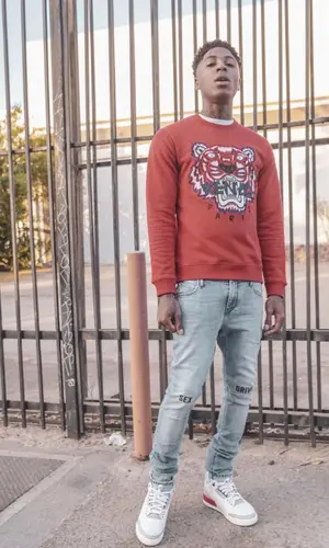NBA YoungBoy wearing Kenzo sweater