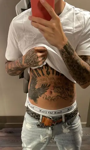 Central Cee wearing Goyard belt