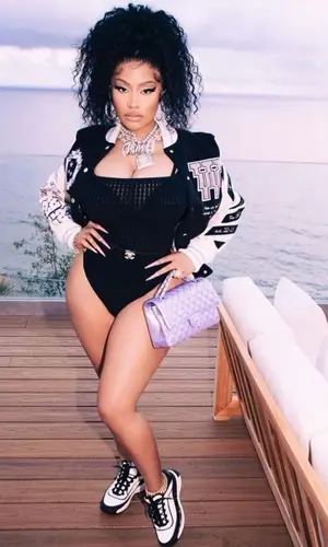 Nicki Minaj wearing Chanel sneakers