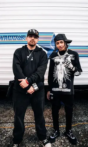 DD Osama wearing Hellstar sweatshirt