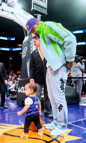 Odell Beckham Jr wearing Bape sneakers
