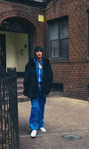 Rondodasosa wearing Off-White jacket