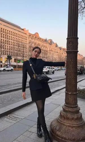 Kimberley Woltemas wearing Dior belt